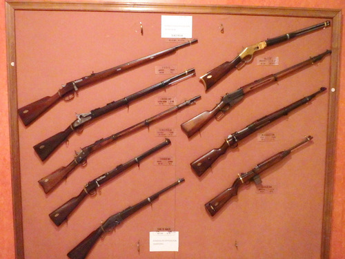 Rifles, many Spanish Made.